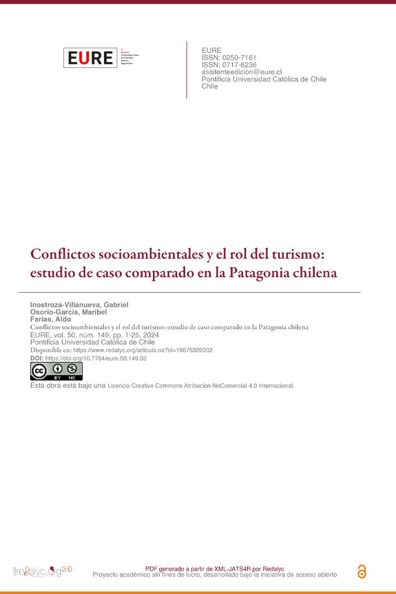 Conflictos socioambientales y el rol del turismo: estudio de caso comparado en la Patagonia chilena